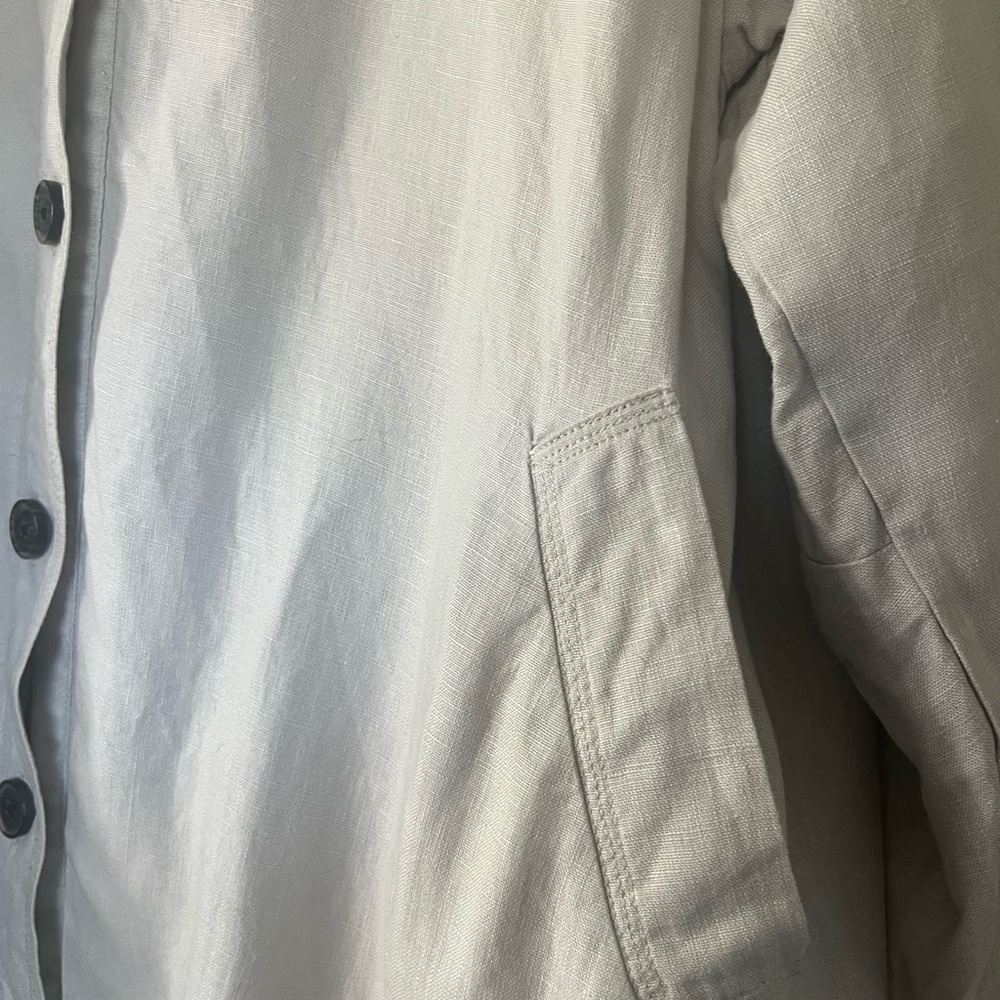 Garnet Hill Linen Jacket - Picture 5 of 11